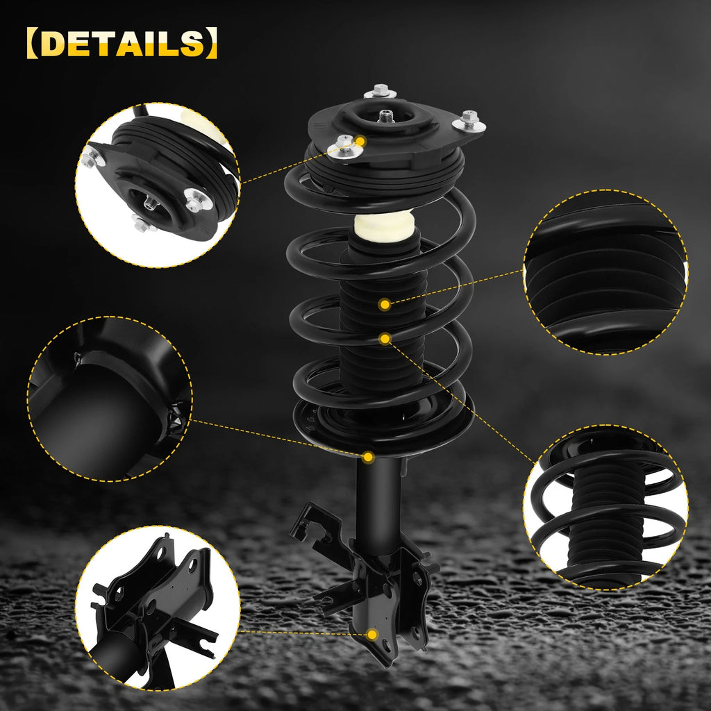 Set of 2 Front Complete Struts for Nissan Sentra (2007–2012)