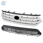 Front Grille for Toyota Highlander (2011-2013) Black Silver