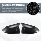 Pair Rearview Mirror Cover Overlay for Hyundai Elantra (Carbon Fiber)