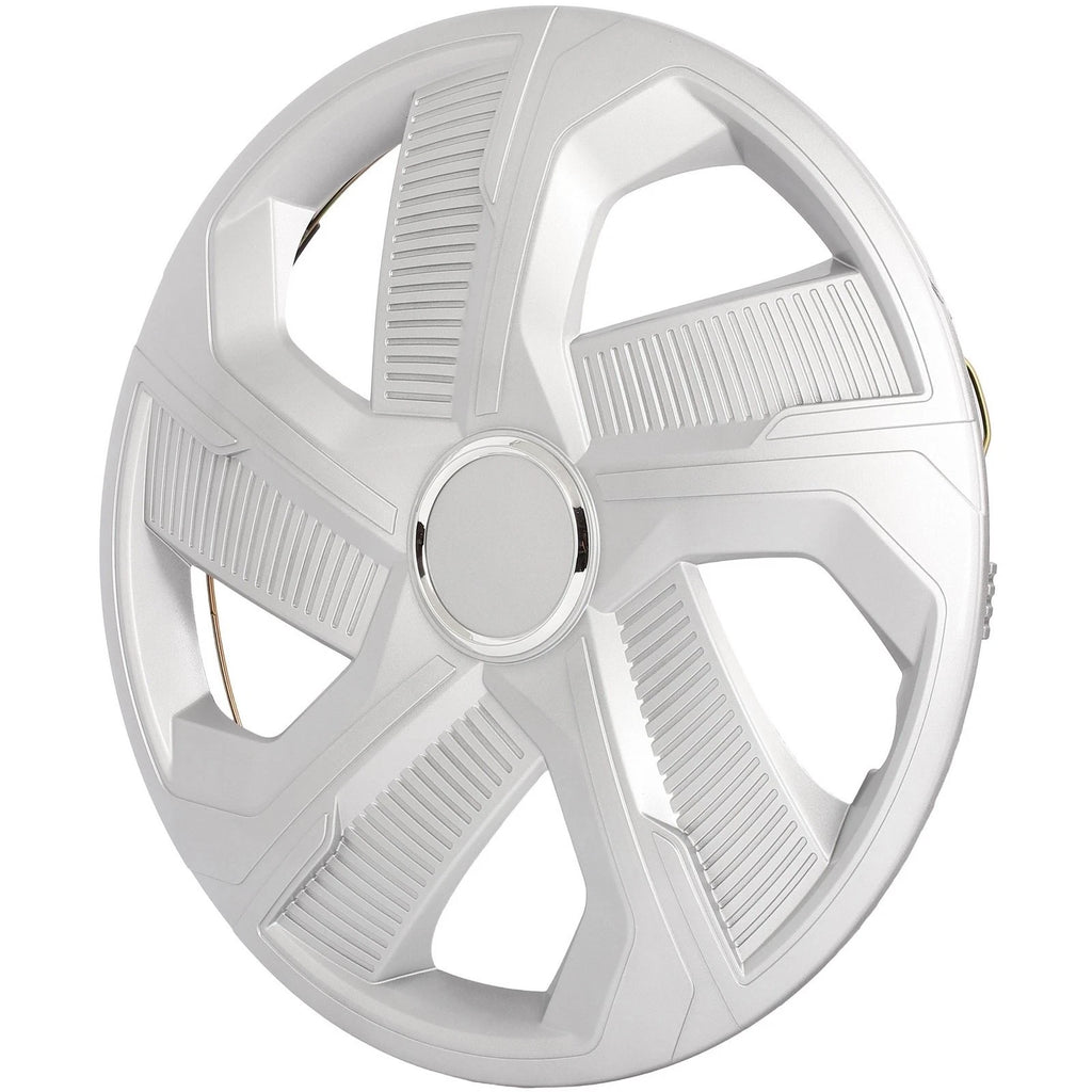 Set of 4 Snap On 15" Silver Wheel Covers Hub Caps R15