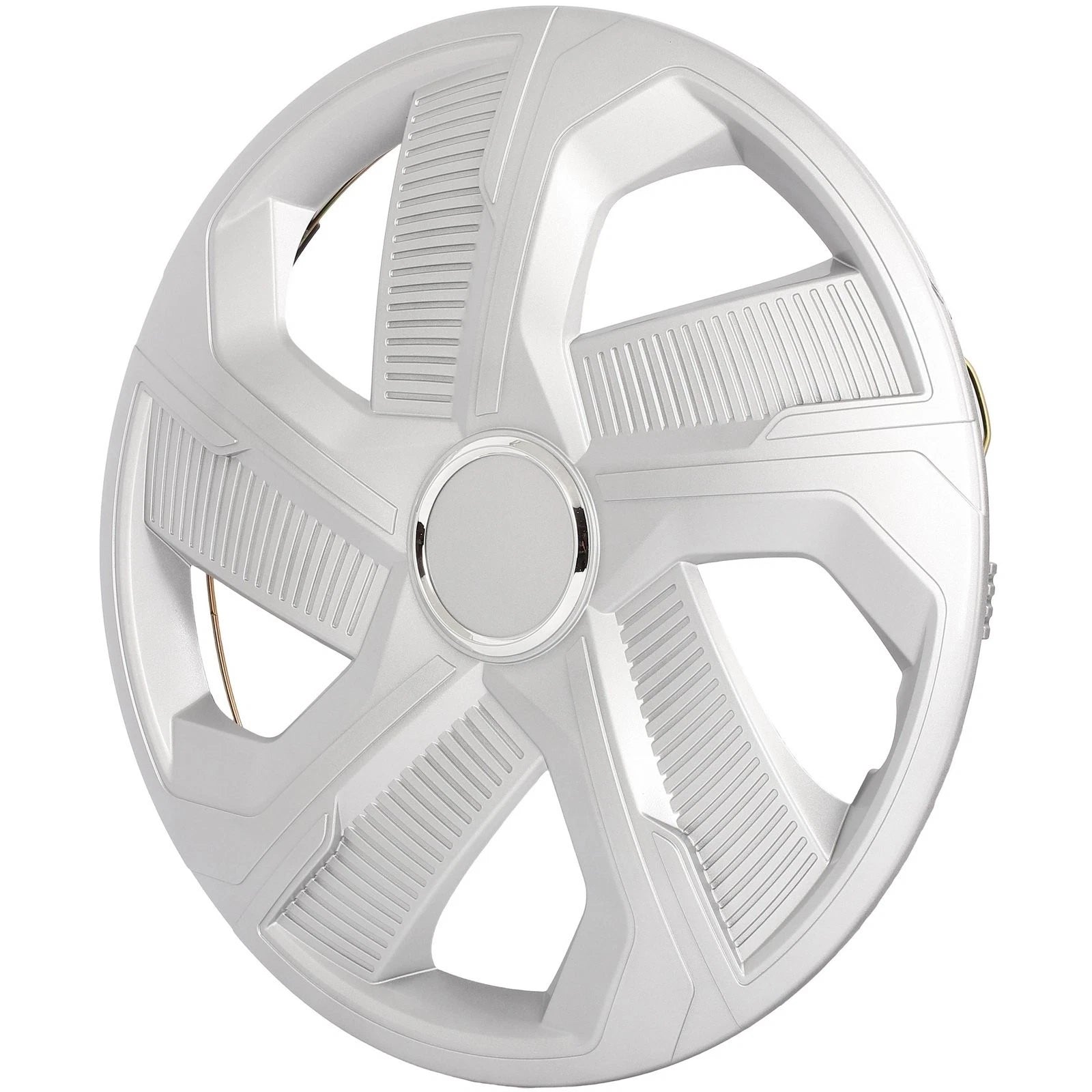Set of 4 Snap On 15" Silver Wheel Covers Hub Caps R15