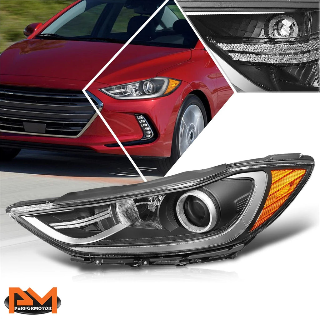 Left Driver Side Projector Headlight Lamp for Elantra Sedan (2017–2018)