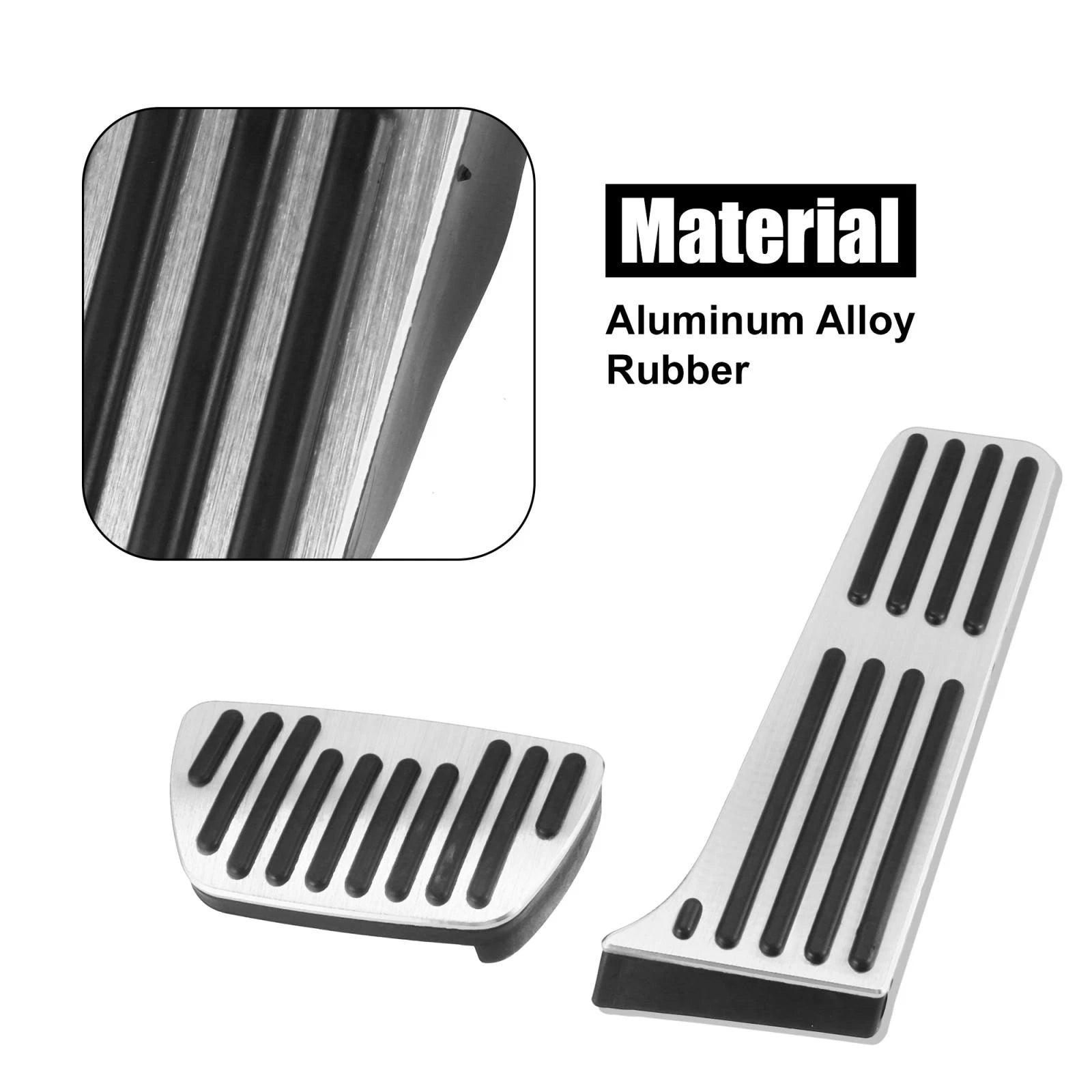 Anti Slip Brake and Gas Accelerator Pedal Pads Kit for Toyota 