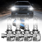 Set of 4 LED Headlight Bulbs 9005 9006 for Direct Fit (6500K)