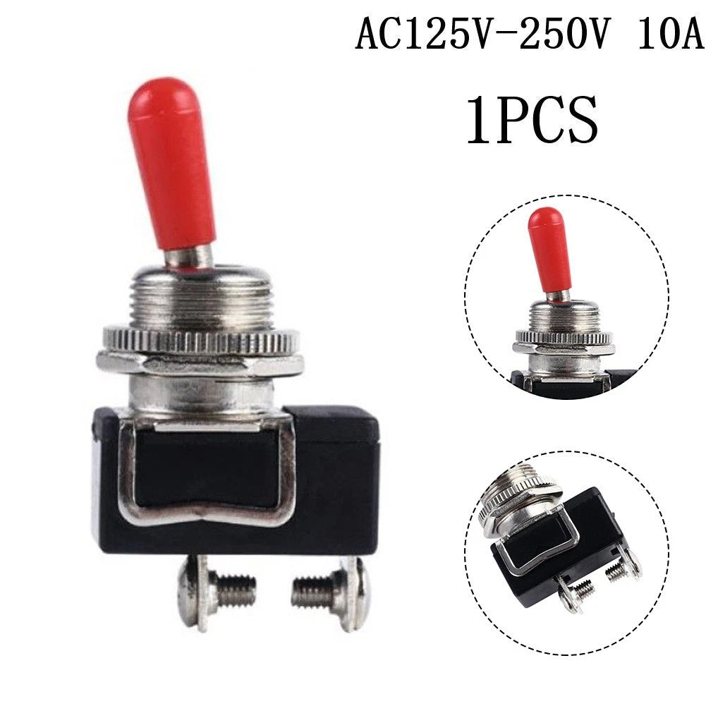 12V DC Toggle Switch SPST ON OFF 10A for Car Marine Applications