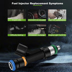 Set of 4 Fuel Injectors for Ford Fusion Focus Transit Connect C-MAX Lincoln MKZ (2.0L)