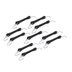 Set of 4 6" Heavy Duty Rubber Tarp Straps Tie Down Bungee Cords with Hooks