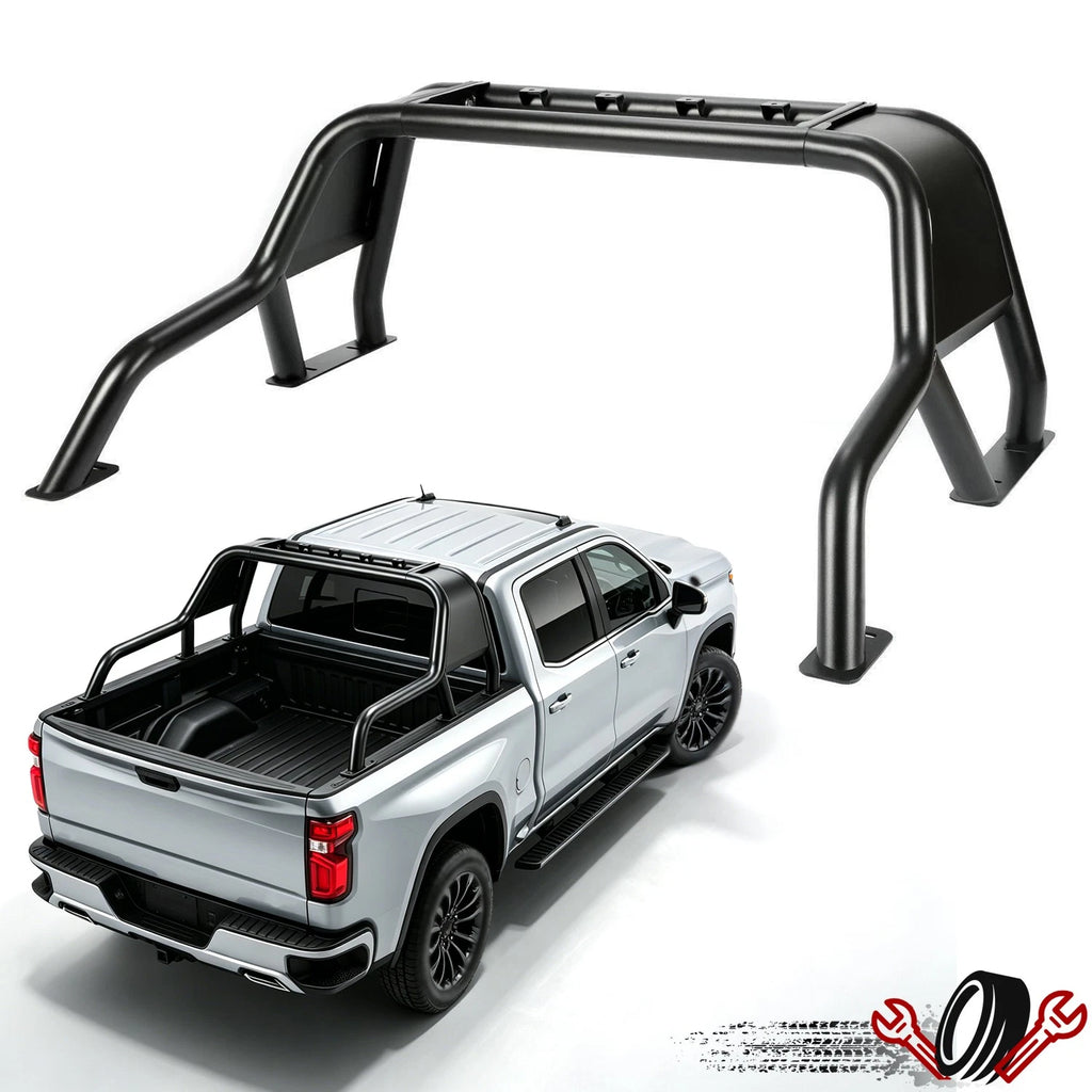 Truck Bed Roll Bar Rack for F-150 Silverado Sierra Tundra Ram (2004–2025)