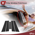 Door Pillar Window Trim for Ford Focus (2019–2023) Black