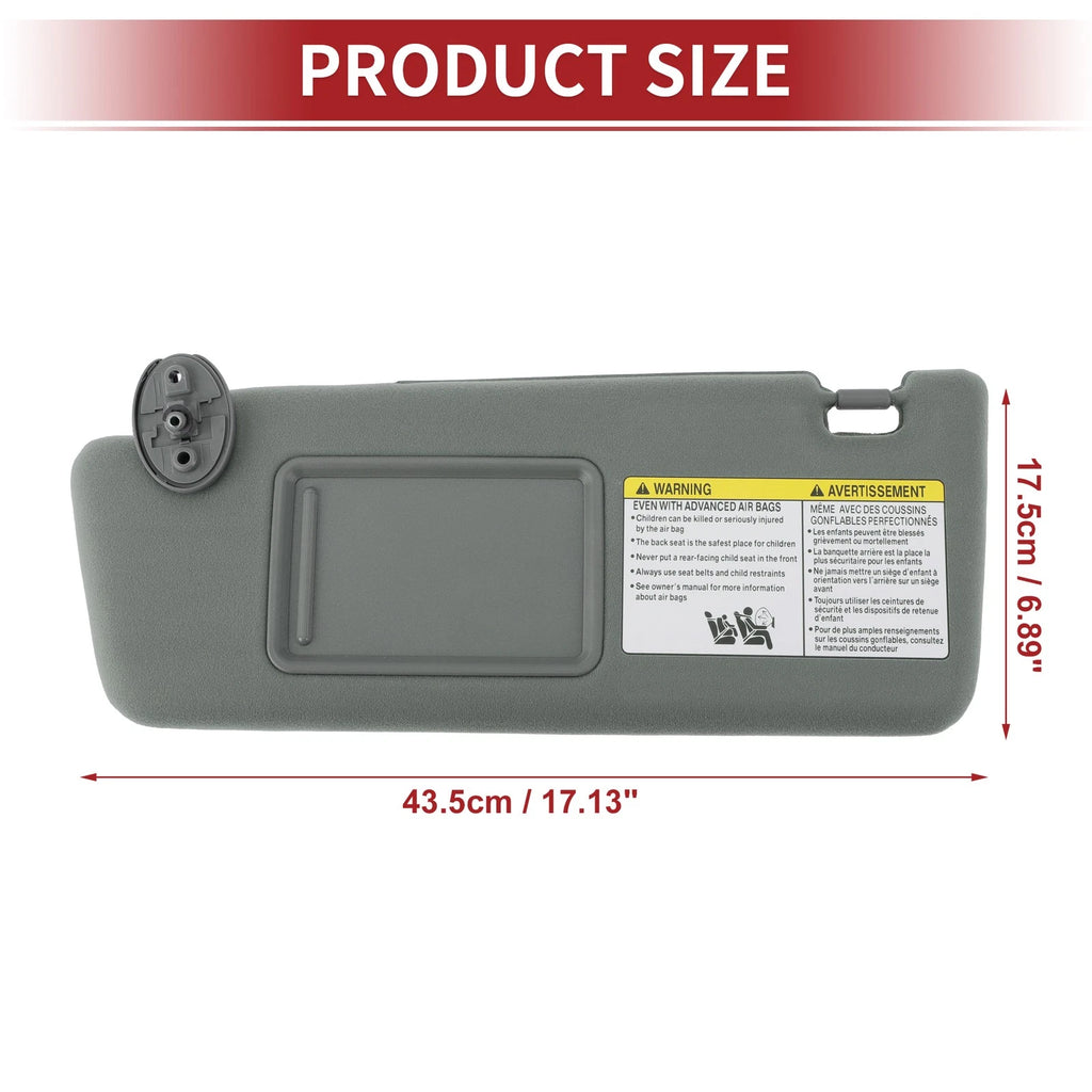 Left Sun Visor for Toyota Tacoma (2005–2011) with Mirror No. 74320-35C10-B0
