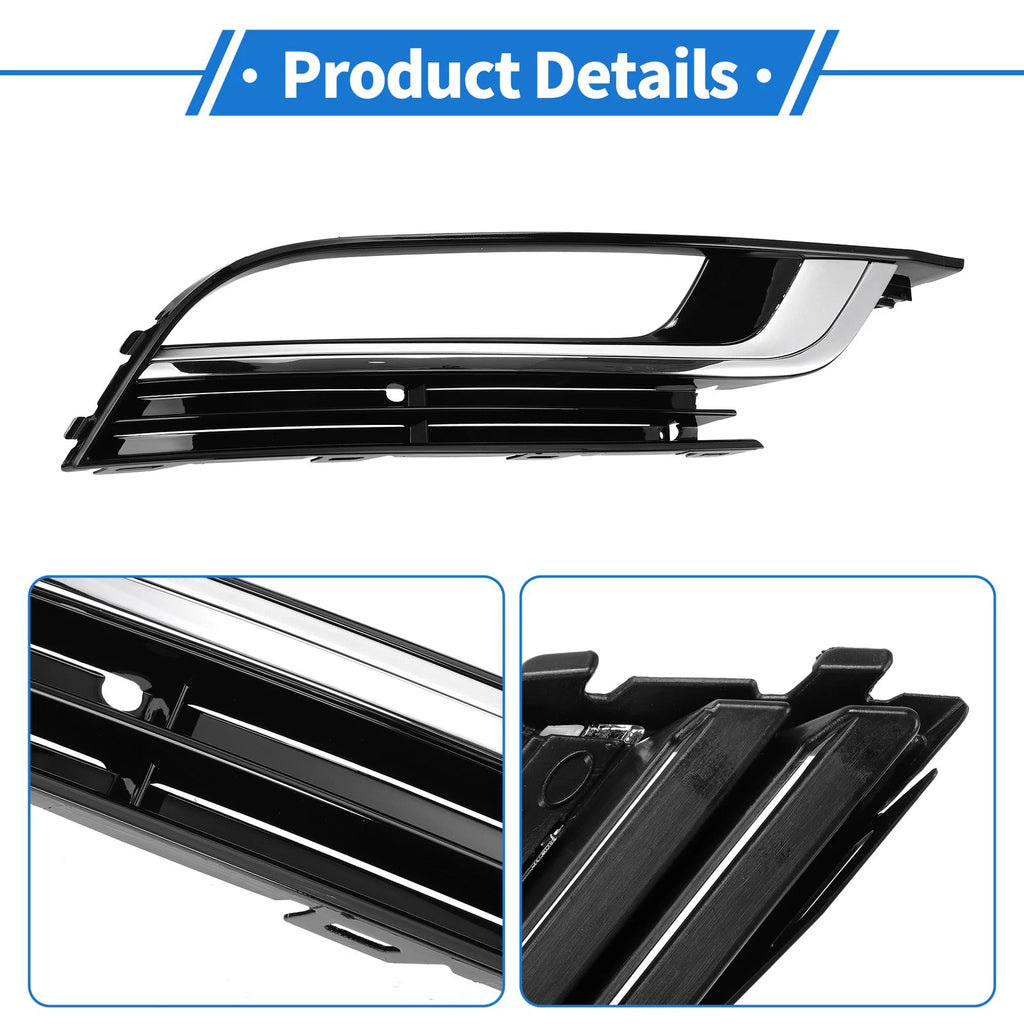 1 Pc Fog Light Grill for Volkswagen CC (2013–2016) Black