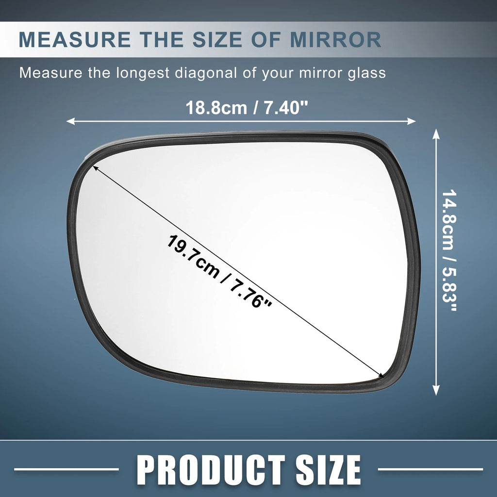 Heated Mirror Glass with Backing Plate for Lexus RX330 RX350 RX400h (2004–2008)