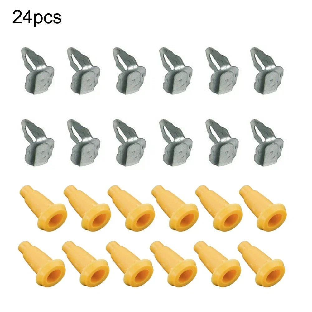 24Pcs Front Door Panel Frame Plugs & Door Panel Clips for Chevy Camaro