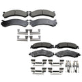 Set of 4 Akebono ProACT Ceramic Disc Brake Pads for Silverado Sierra 1500 (2014–2018)