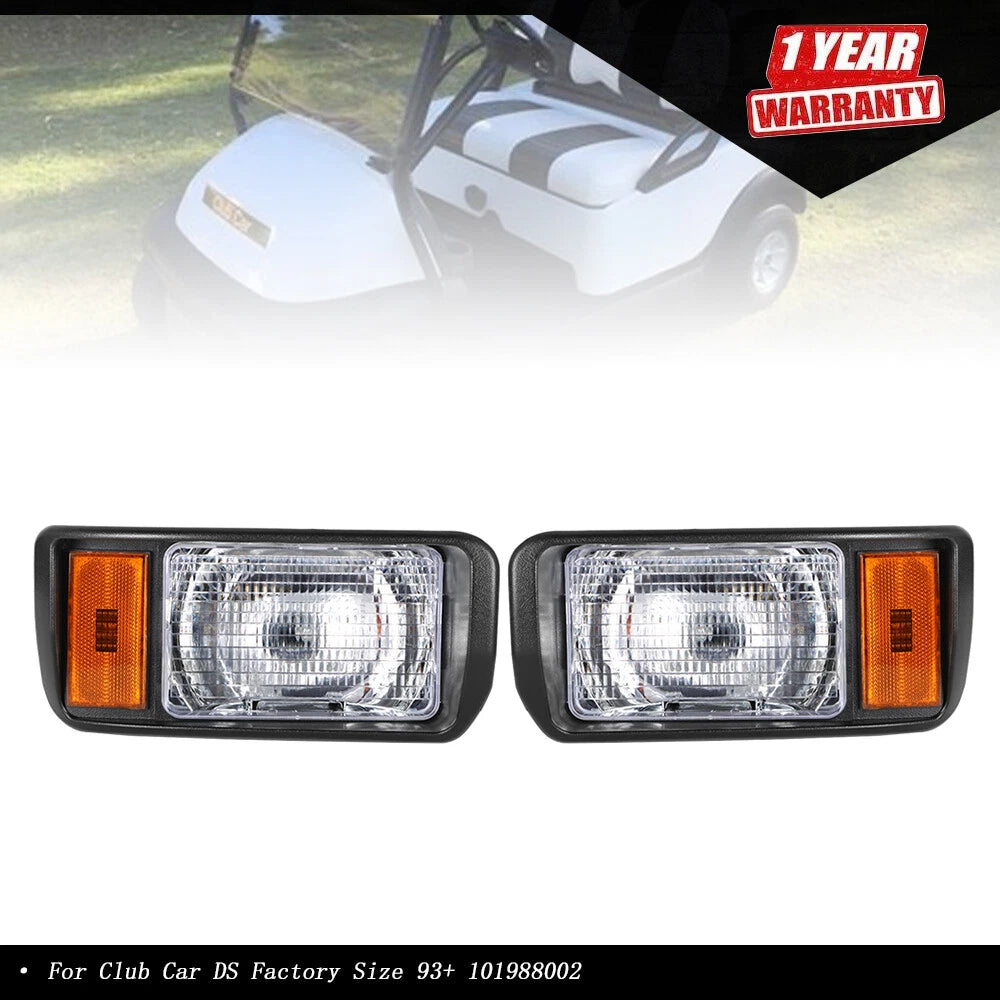 Set of 2 Headlights for Club Car DS (1993âPresent)