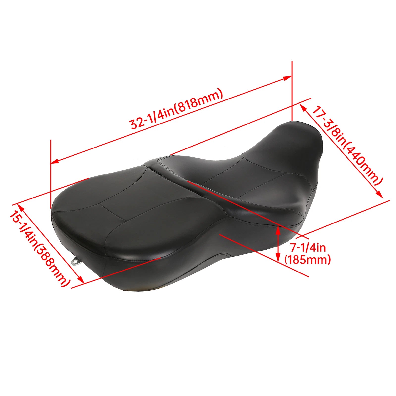 Passenger Seat Backrest for Harley Touring Street Road Glide (2009–2023)