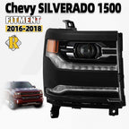 LED Projector Headlight w/Module for Chevy Silverado 1500 (2016–2018)