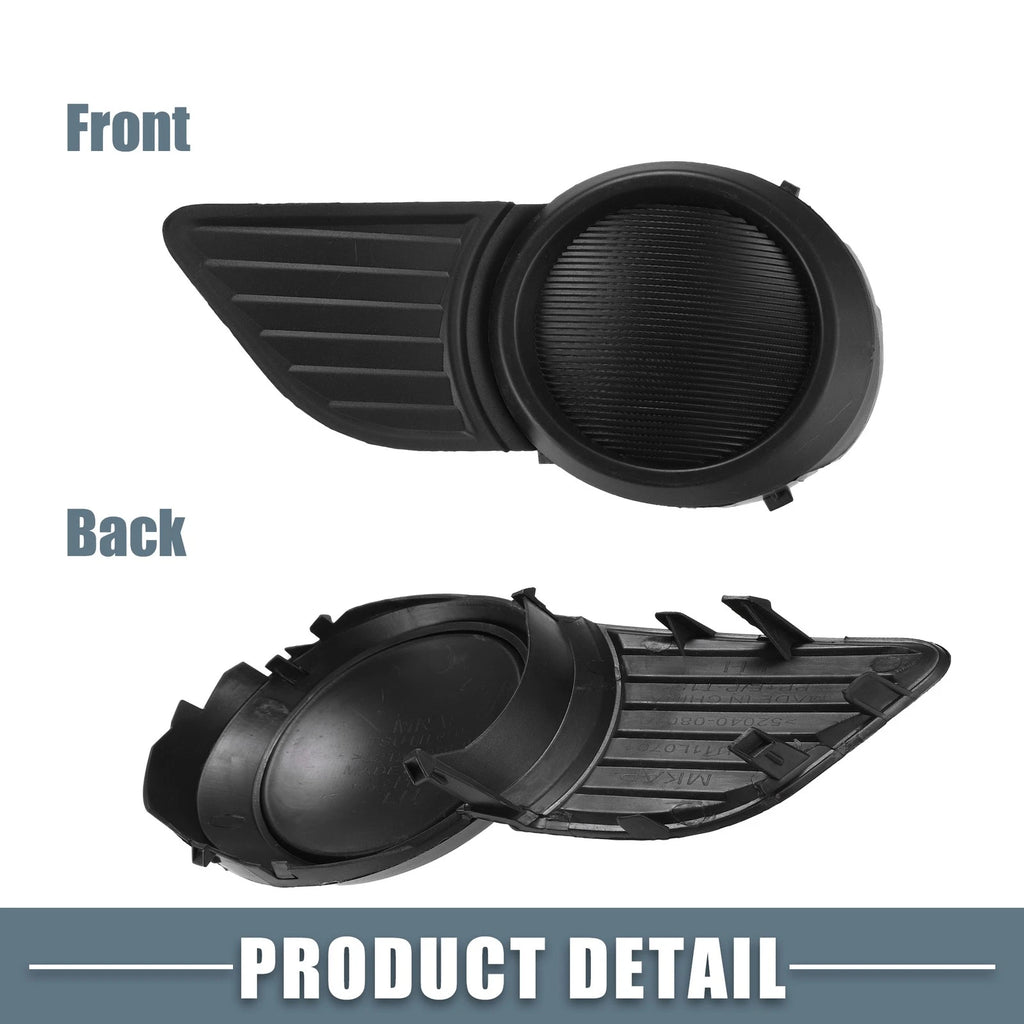 Pair Fog Light Grille Covers for Toyota Sienna (2011–2020) 52128-08020 52127-08020
