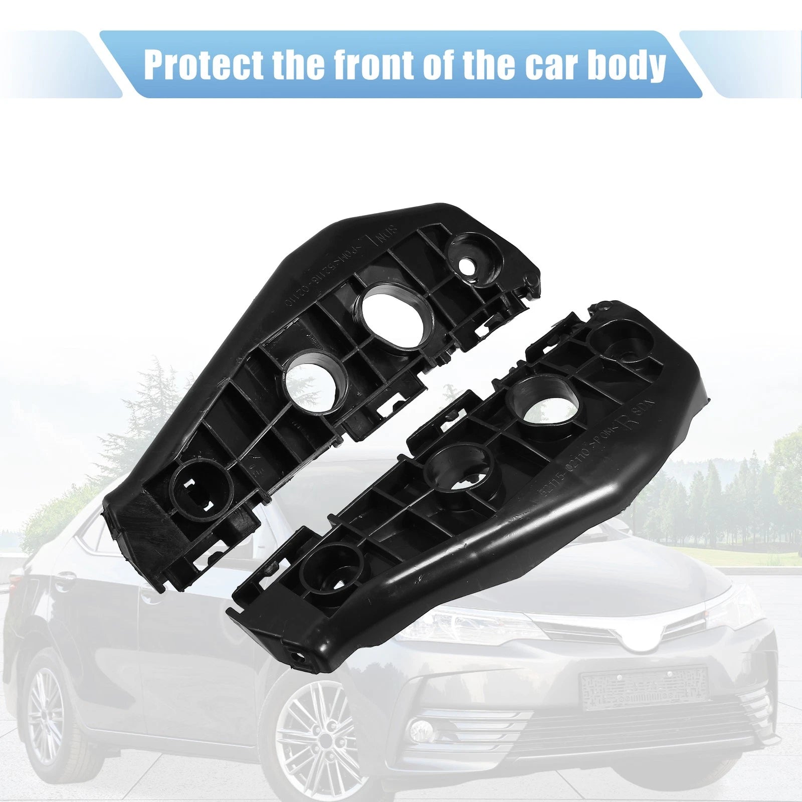 1 Pair Front Bumper Mounting Support Bracket 5211502130 for Toyota Corolla (2009–2011)