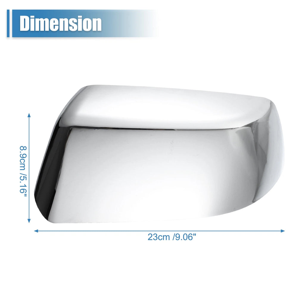 Pair Chrome Plated Half Mirror Covers for Chevy Suburban Tahoe 