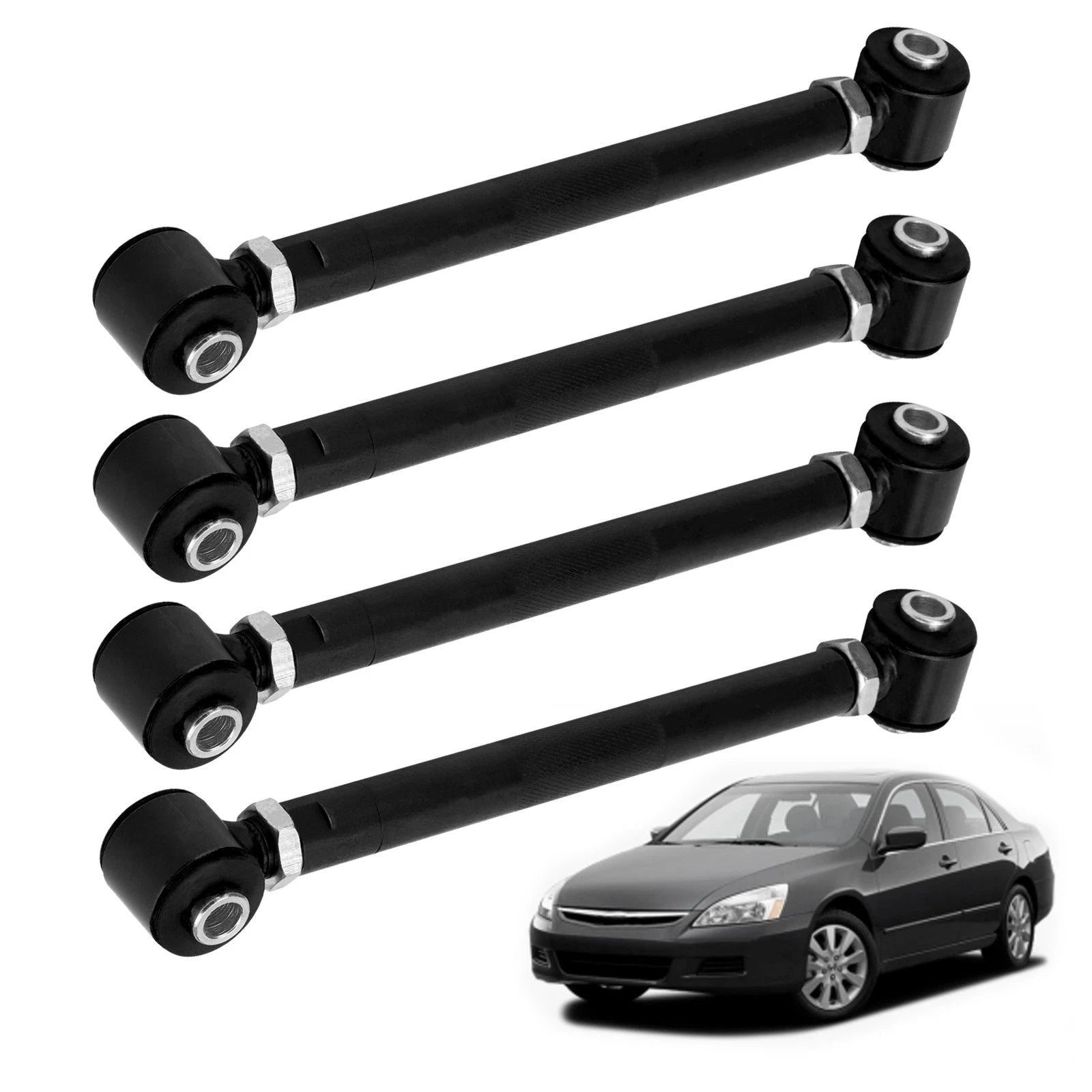 Coilover Strut Lowering Kit + Rear Camber Control Arms for Honda Accord (2003-2007)