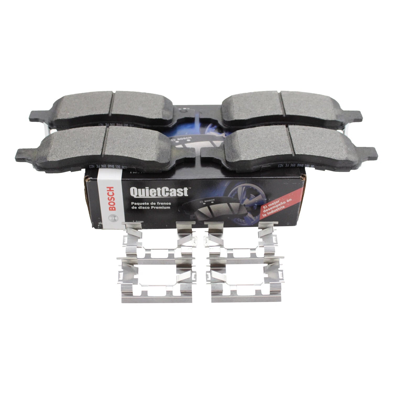 Set of 4 Bosch QuietCast Front Semi-Met Brake Pads for Enclave Traverse Acadia (2008–2017)