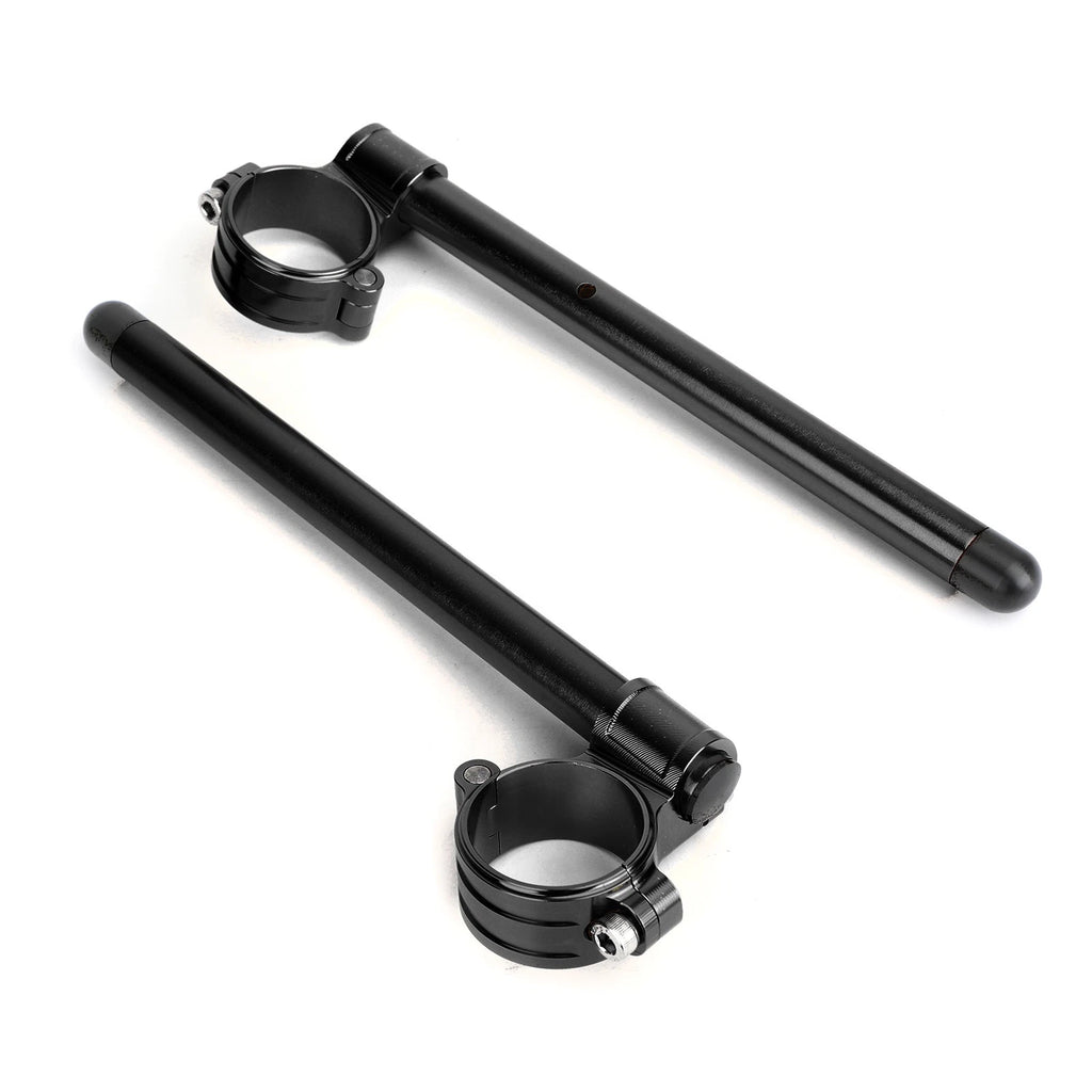 Adjustable Racing Handle Bar for Cafe Racer Motorcycle (7/8", Black)