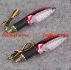 Red LED Turn Signal Lights for Universal Plastic Bulbs ()