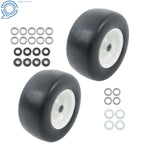 2 Pack Flat Free Tire & Wheel 13x6.5-6 for Lawn Mowers & Zero Turn Mowers