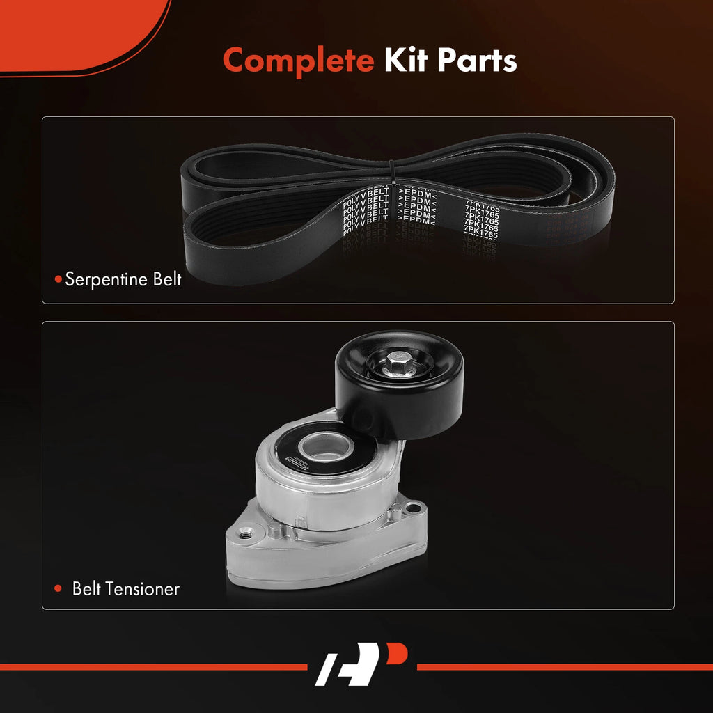 2X Serpentine Belt Drive Component Kit for Honda Element (2003-2011)