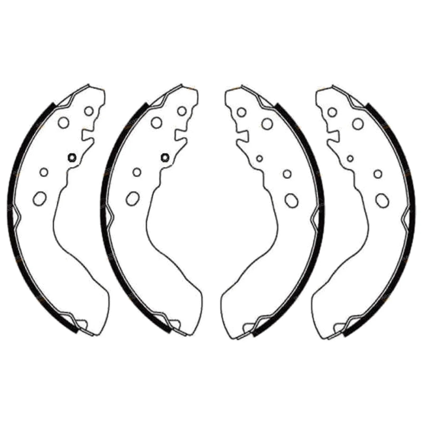 Rear Brake Shoes Set Vitara (1995-1999) 2.0L J20A + V6 H20A