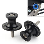 6MM Black Motorcycle Swingarm Spools Sliders for YAMAHA MT-09 FZ09 (2013-2022)