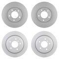 Set of 4 Bosch QuietCast Disc Brake Rotors & Pads for BMW E92 328i (2011–2013)