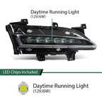 LED Daytime Running Light Fog Lamp for Lincoln MKC (2015–2019) Right Side