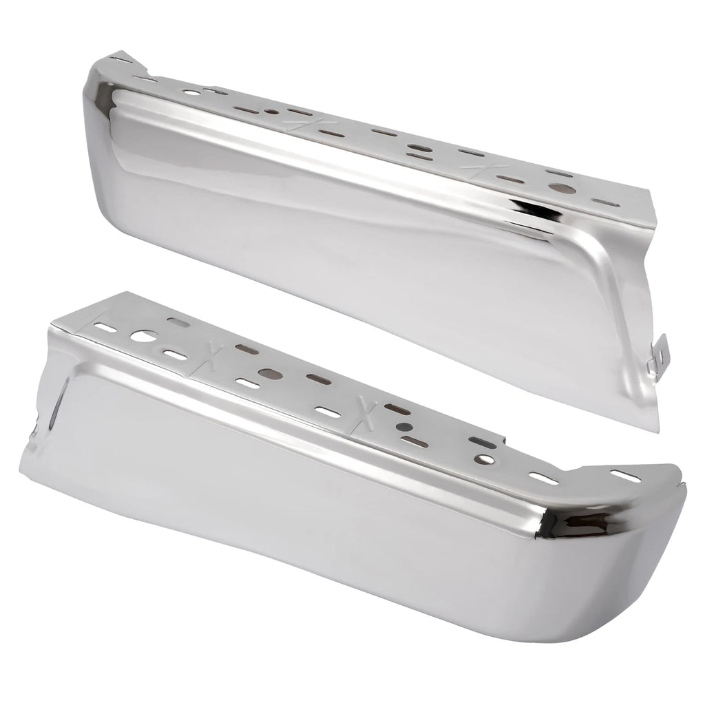 Pair Rear Bumper End Caps for Ford F-150 (2015–2020) Chrome