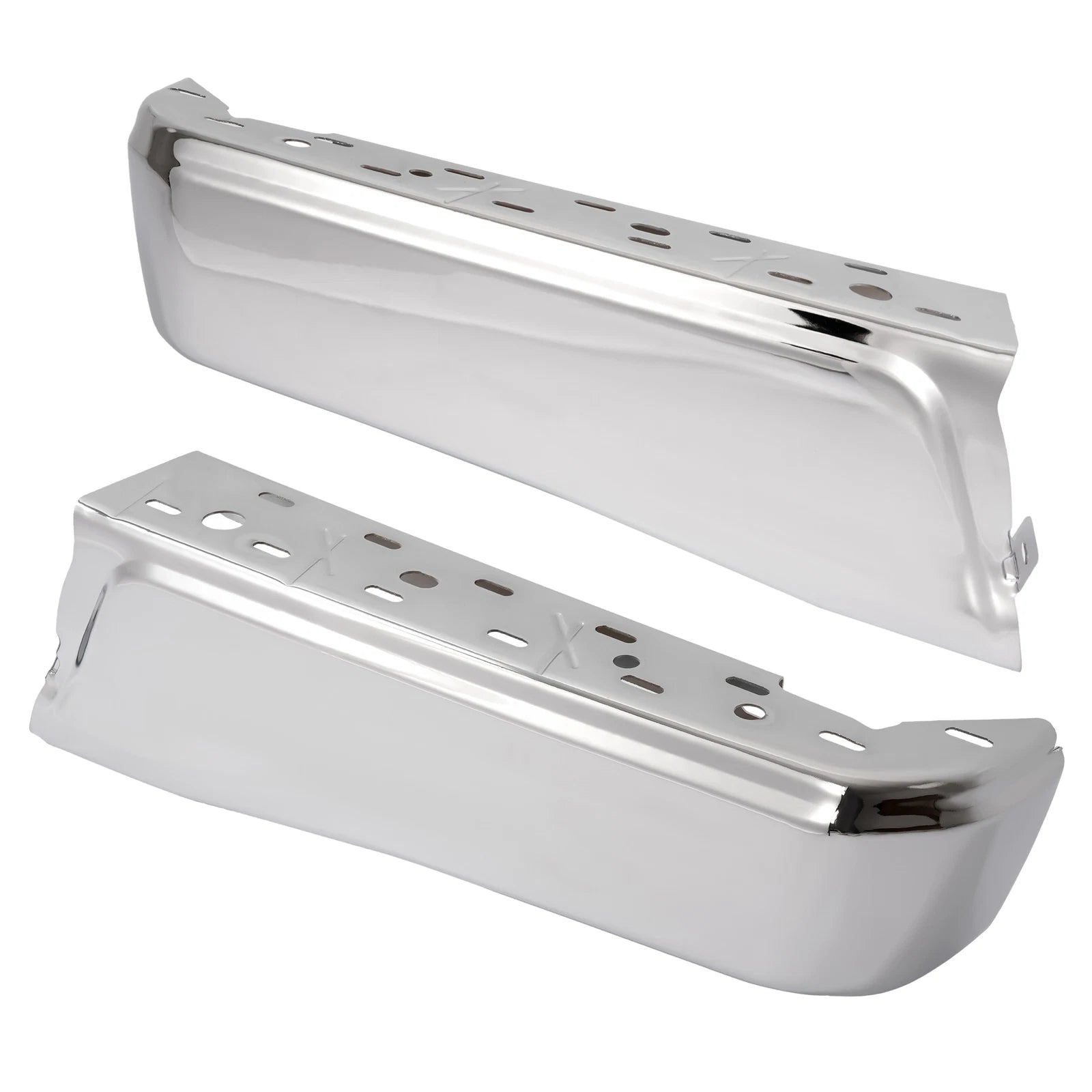 Pair Rear Bumper End Caps for Ford F-150 (2015–2020) Chrome