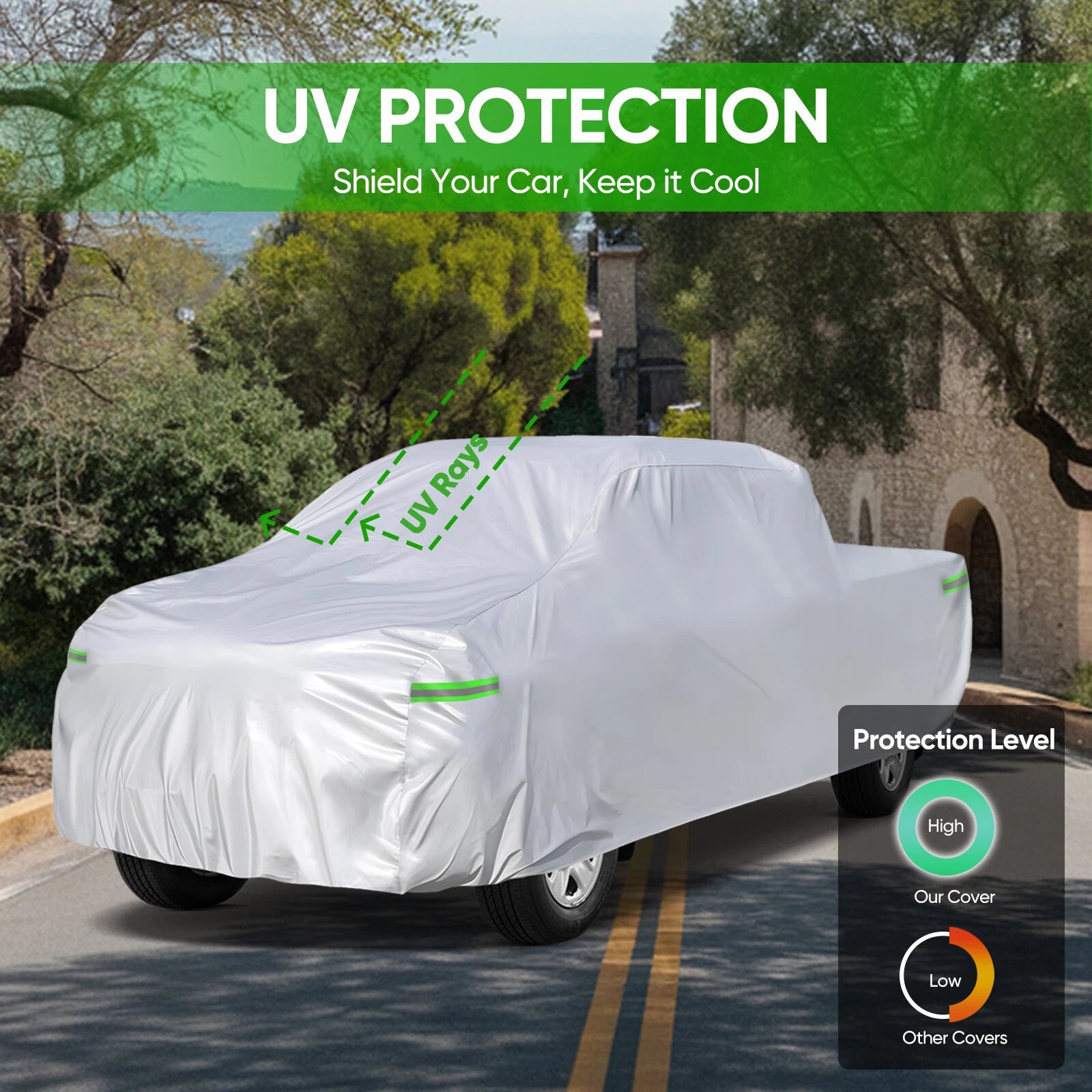 Waterproof Car Cover for Ram Pickup (2010–2023) - Outdoor Rain Dust UV Protector