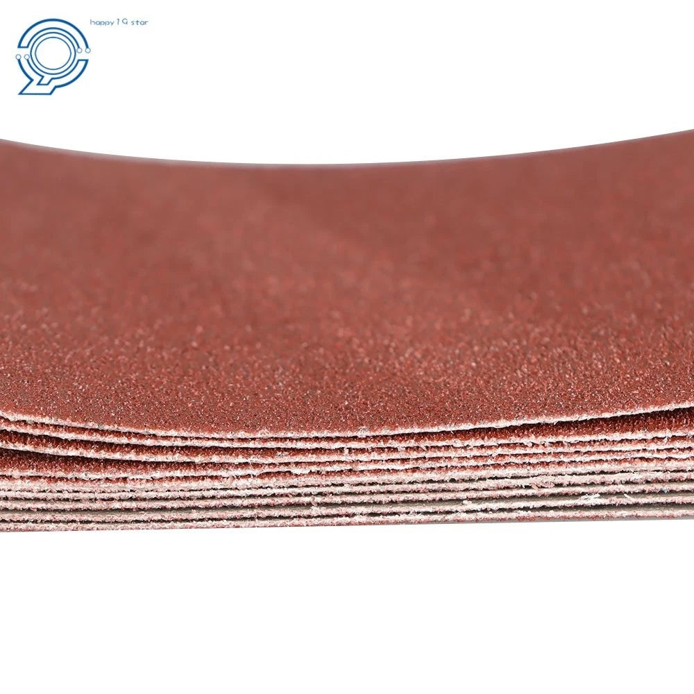 Set of 5 Sanding Belts 6" × 48" 80 Grit Aluminum Oxide