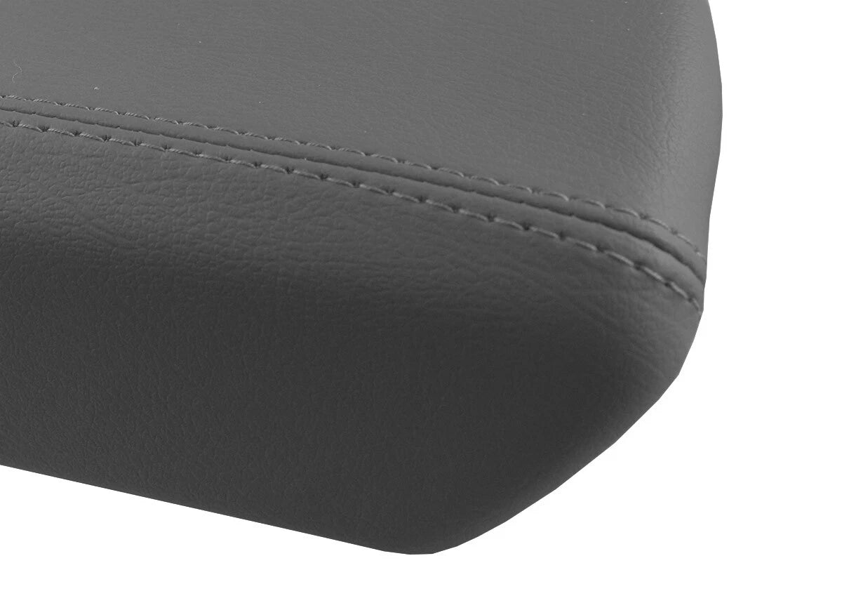 Leather Console Lid Pull Over Cover for Hyundai Sonata (2015–2019) Gray