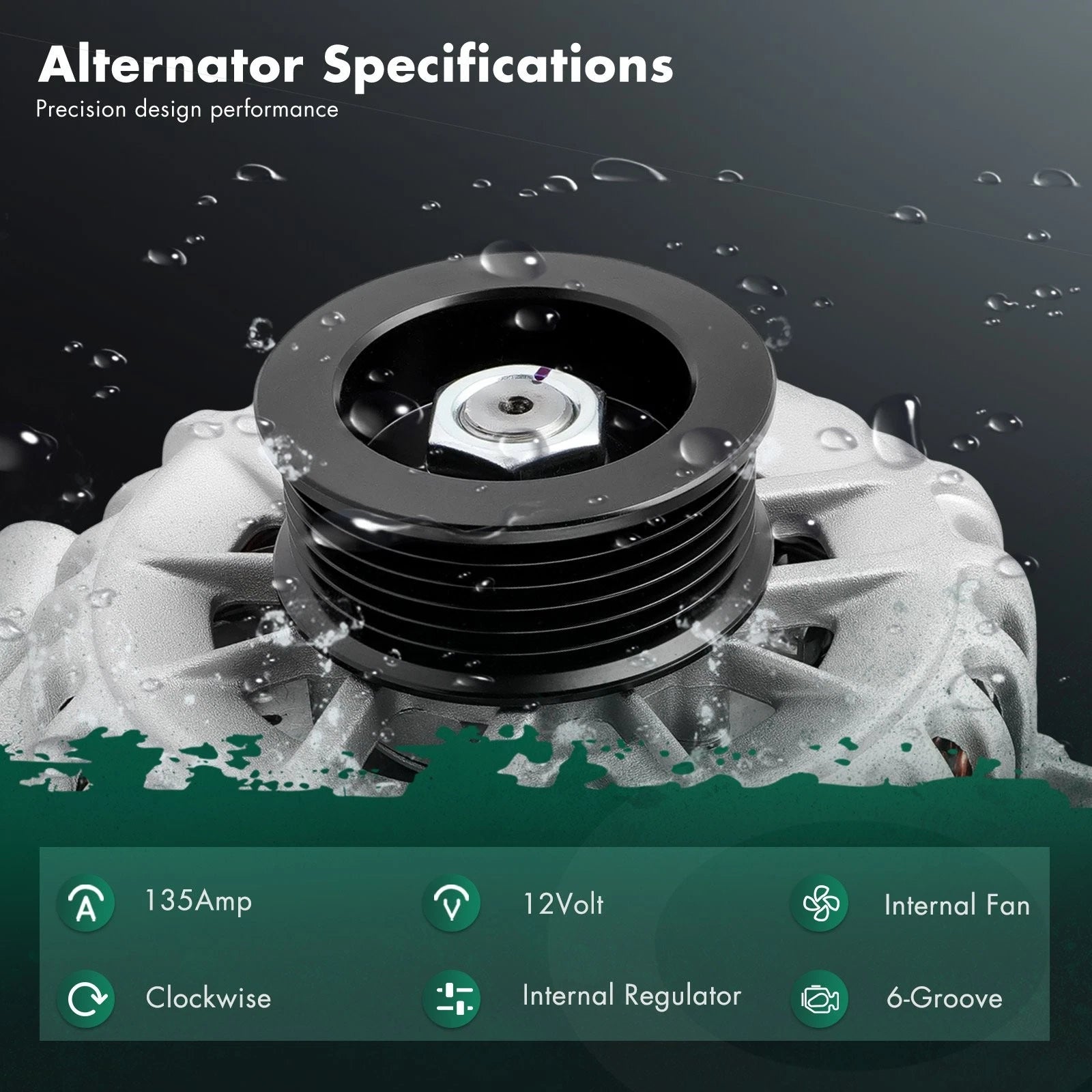 Alternator for Ford Windstar (1999–2003) V6 3.8L 135A XF2U-10300-BE 8253