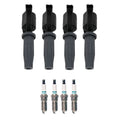 Set of 4 Ignition Coils & 4 Iridium TT Spark Plugs for C-Max MKZ Milan