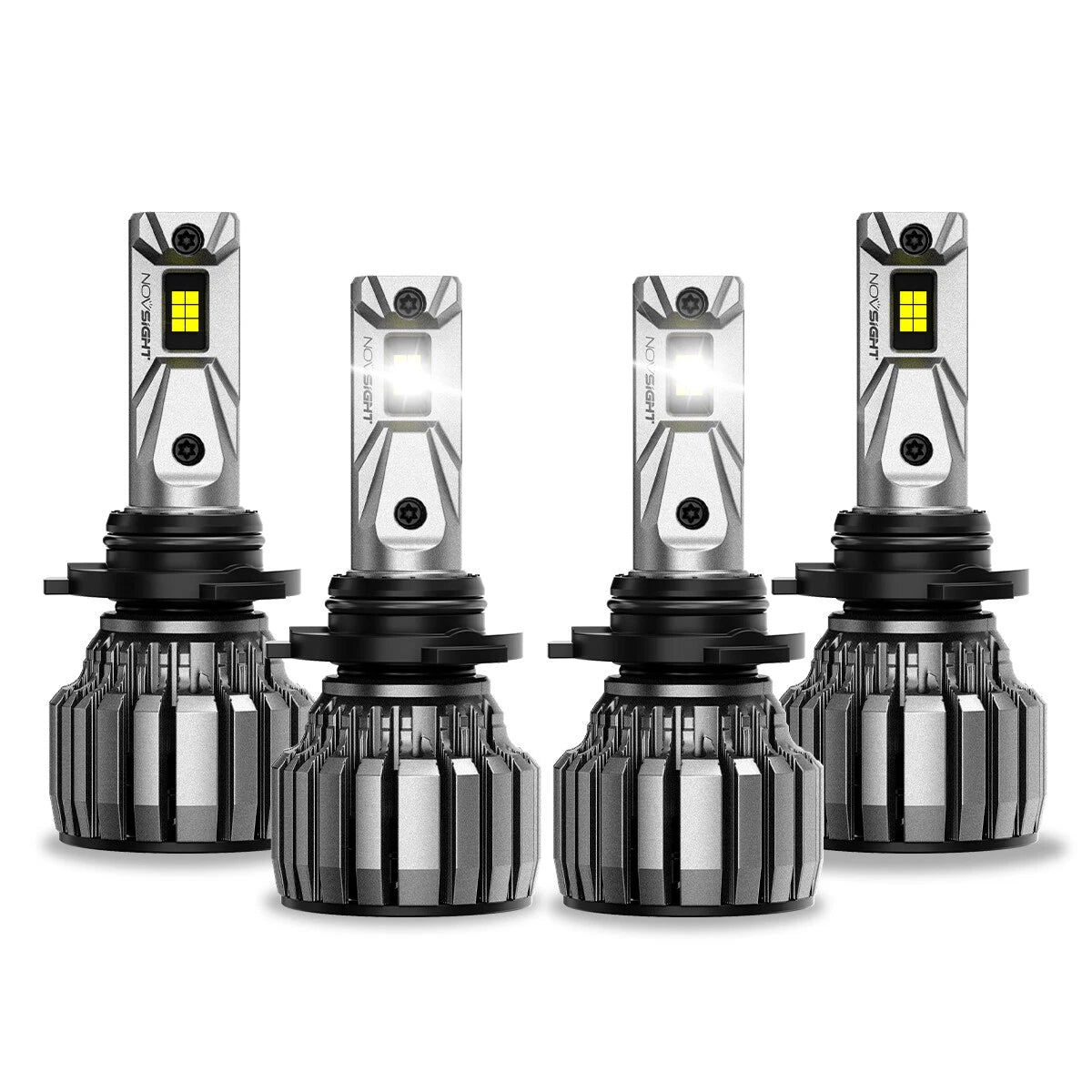 2X NOVSIGHT 9005 9006 LED Headlight Bulbs Kit for Hi/Low Beam (6500K)