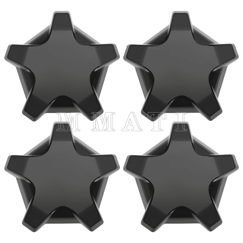 4X Matte Flash 5 Lug Rim Caps for Polaris RZR Turbo R 4 (2022–2024) #1523842-744