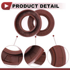 2X Oil Seal Rotary Shaft Seal for Various Models (35x60x12mm) FKM Rubber