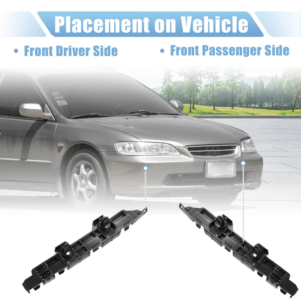 Pair of Front Bumper Bracket 71193-SDA-A01 for Honda Accord 