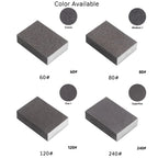 Set of 4 Polishing Sanding Sponge Blocks 60# 80# 120# 240# Grit 100mmx70mmx25mm