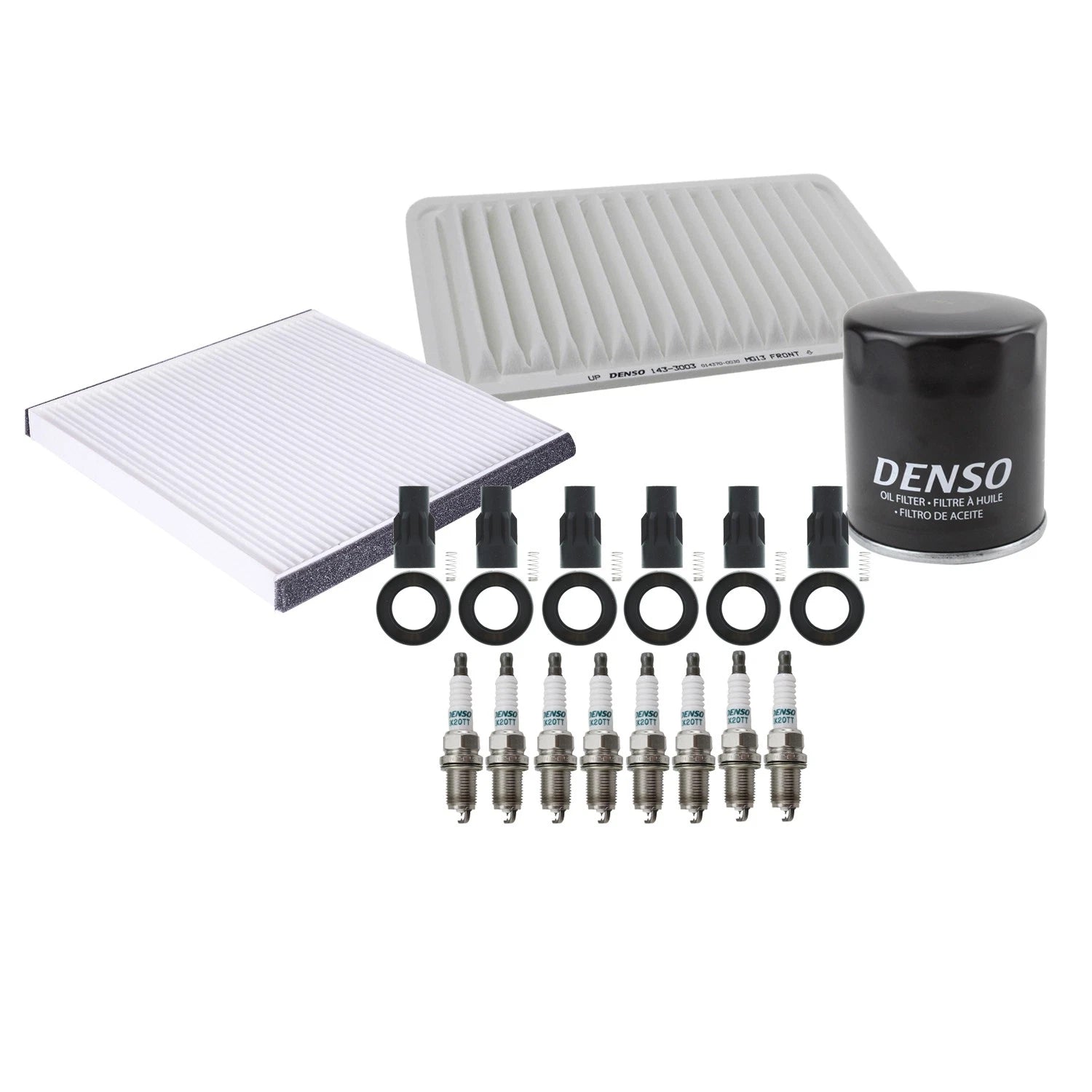 Denso 6 Spark Plug & Boot Kit for Camry ES330 RX330 Sienna Solara V6 (2002–2006)