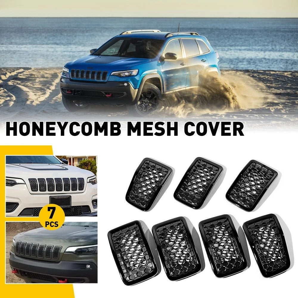Front Mesh Grille Inserts for Jeep Cherokee (Fits 6AZ88XS9AB)