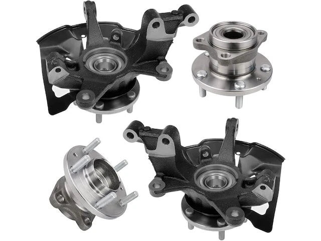 Front and Rear Wheel Hub and Steering Knuckle Kit for Mazda CX-9 (2007–2015)