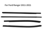Set of 4 Door Belt Line Weatherstrip Rubber Seals for Ford Ranger (2011–2021)